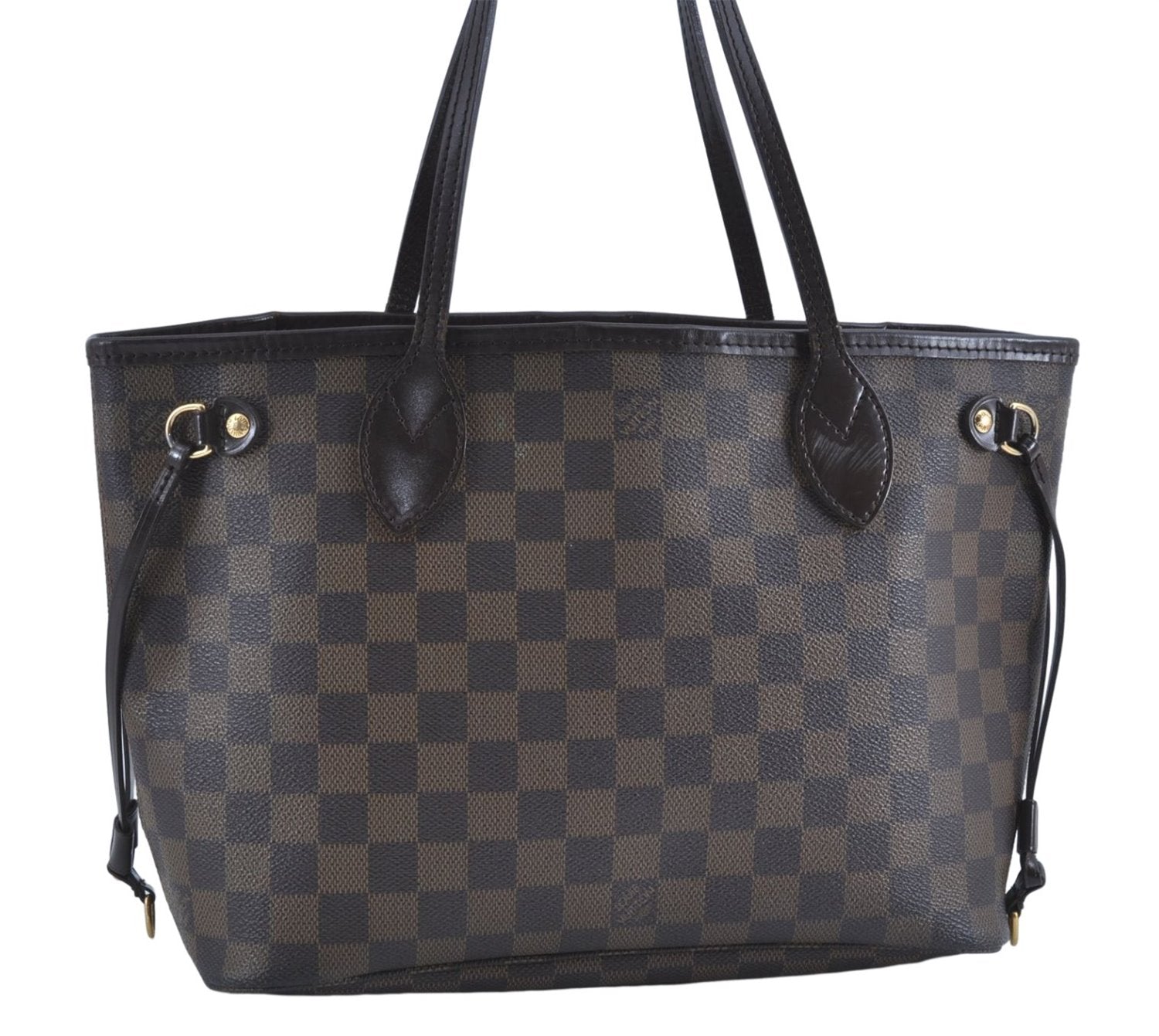 Authentic Louis Vuitton Damier Neverfull PM Shoulder Tote Bag N51109 LV 7119C