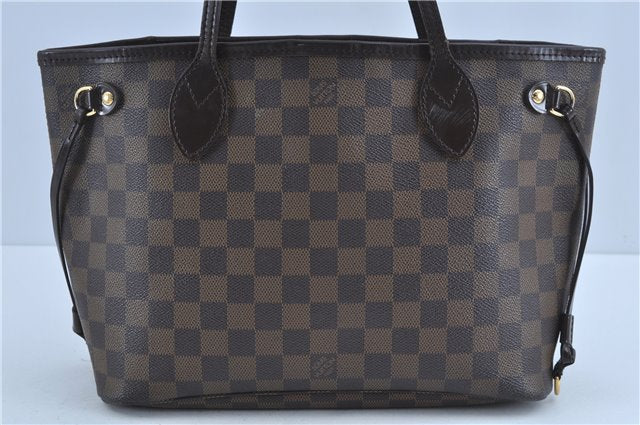 Authentic Louis Vuitton Damier Neverfull PM Shoulder Tote Bag N51109 LV 7119C