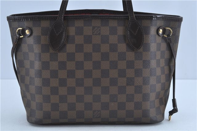Authentic Louis Vuitton Damier Neverfull PM Shoulder Tote Bag N51109 LV 7119C