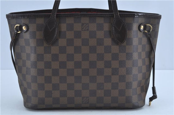 Authentic Louis Vuitton Damier Neverfull PM Shoulder Tote Bag N51109 LV 7119C