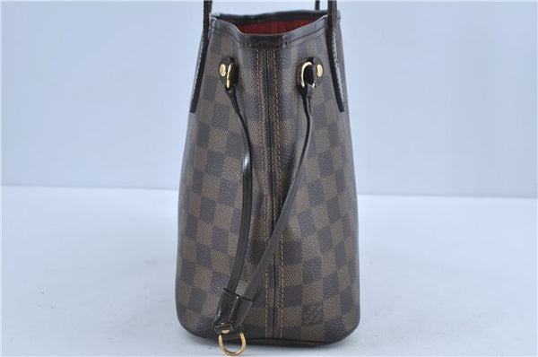Authentic Louis Vuitton Damier Neverfull PM Shoulder Tote Bag N51109 LV 7119C