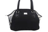 Authentic BURBERRY BLUE LABEL Check Shoulder Tote Bag Nylon Leather Black 7179D