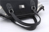 Authentic BURBERRY BLUE LABEL Check Shoulder Tote Bag Nylon Leather Black 7179D