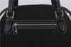 Authentic BURBERRY BLUE LABEL Check Shoulder Tote Bag Nylon Leather Black 7179D