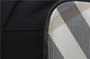Authentic BURBERRY BLUE LABEL Check Shoulder Tote Bag Nylon Leather Black 7179D