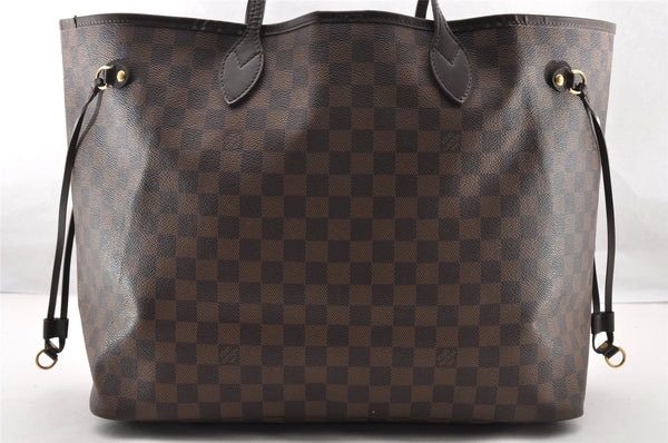 Authentic Louis Vuitton Damier Neverfull GM Shoulder Tote Bag N51106 LV 7205I