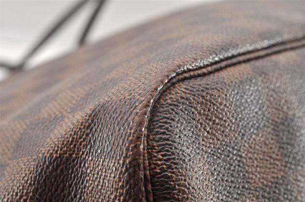 Authentic Louis Vuitton Damier Neverfull GM Shoulder Tote Bag N51106 LV 7205I