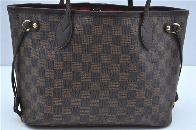 Authentic Louis Vuitton Damier Neverfull PM Shoulder Tote Bag N51109 LV 7347C