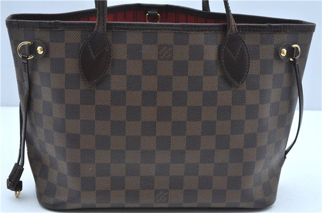 Authentic Louis Vuitton Damier Neverfull PM Shoulder Tote Bag N51109 LV 7347C