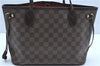 Authentic Louis Vuitton Damier Neverfull PM Shoulder Tote Bag N51109 LV 7347C