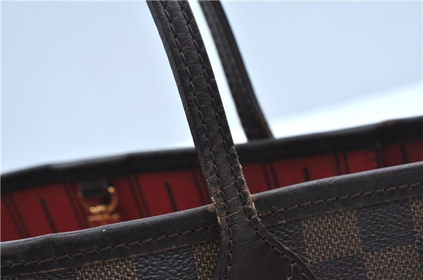 Authentic Louis Vuitton Damier Neverfull PM Shoulder Tote Bag N51109 LV 7347C