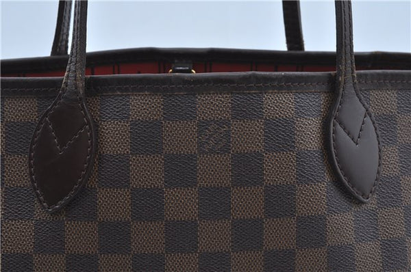 Authentic Louis Vuitton Damier Neverfull PM Shoulder Tote Bag N51109 LV 7347C