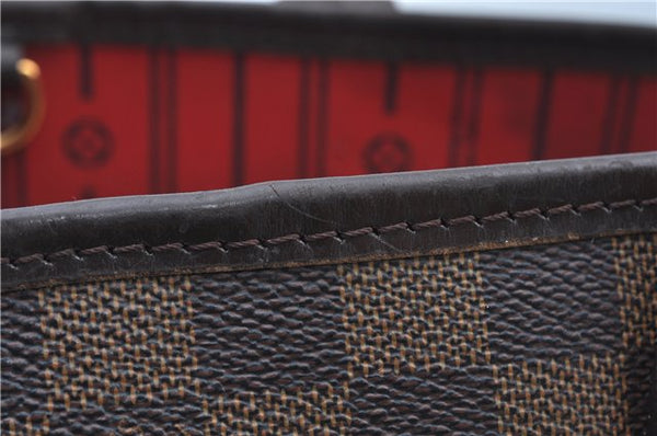 Authentic Louis Vuitton Damier Neverfull PM Shoulder Tote Bag N51109 LV 7347C