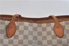 Authentic LOUIS VUITTON Damier Azur Neverfull MM Tote Bag Purse N51107 LV 7356C