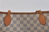 Authentic LOUIS VUITTON Damier Azur Neverfull MM Tote Bag Purse N51107 LV 7356C