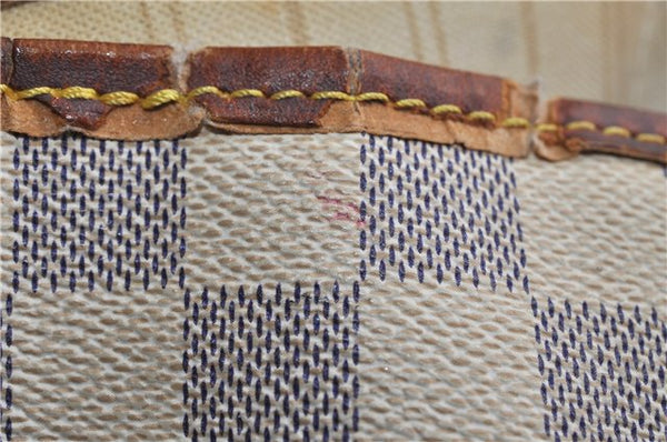 Authentic LOUIS VUITTON Damier Azur Neverfull MM Tote Bag Purse N51107 LV 7356C