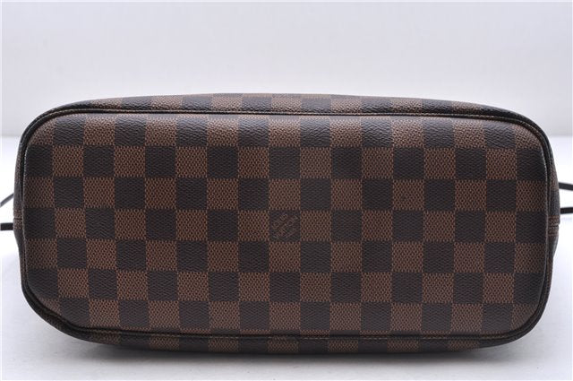 Authentic Louis Vuitton Damier Neverfull PM Shoulder Tote Bag N51109 LV 7359E