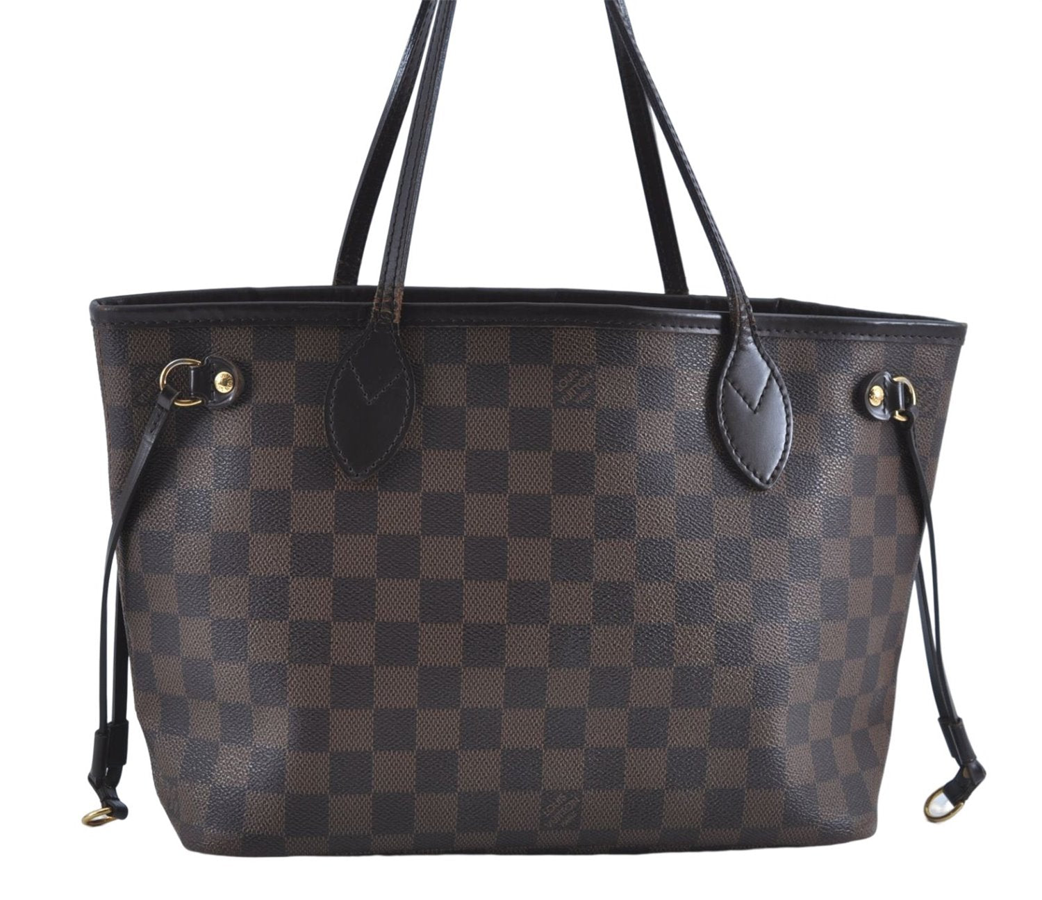 Authentic Louis Vuitton Damier Neverfull PM Shoulder Tote Bag N51109 LV 7479C