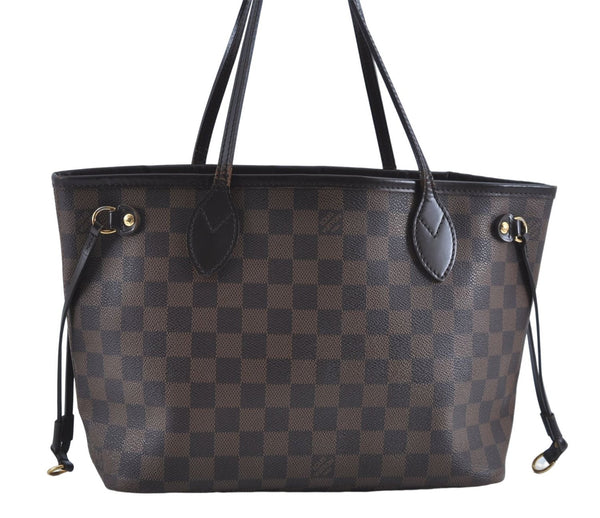 Authentic Louis Vuitton Damier Neverfull PM Shoulder Tote Bag N51109 LV 7479C