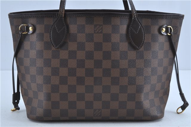 Authentic Louis Vuitton Damier Neverfull PM Shoulder Tote Bag N51109 LV 7479C