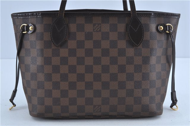 Authentic Louis Vuitton Damier Neverfull PM Shoulder Tote Bag N51109 LV 7479C