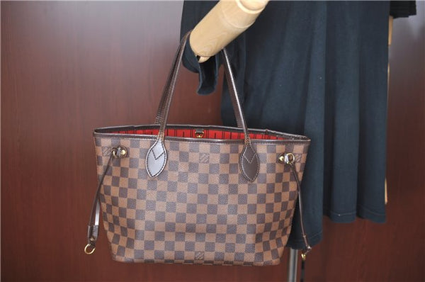 Authentic Louis Vuitton Damier Neverfull PM Shoulder Tote Bag N51109 LV 7479C