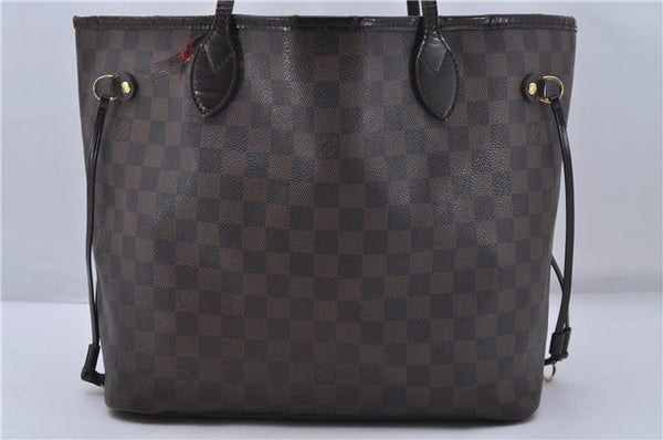 Authentic Louis Vuitton Damier Neverfull MM Shoulder Tote Bag N51105 LV 7521D