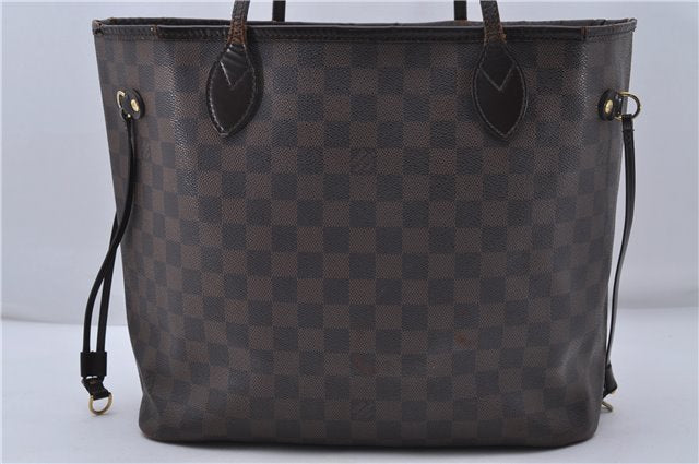 Authentic Louis Vuitton Damier Neverfull MM Shoulder Tote Bag N51105 LV 7521D
