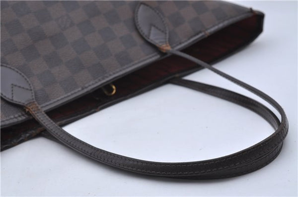 Authentic Louis Vuitton Damier Neverfull MM Shoulder Tote Bag N51105 LV 7521D
