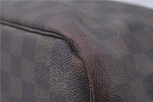 Authentic Louis Vuitton Damier Neverfull MM Shoulder Tote Bag N51105 LV 7521D