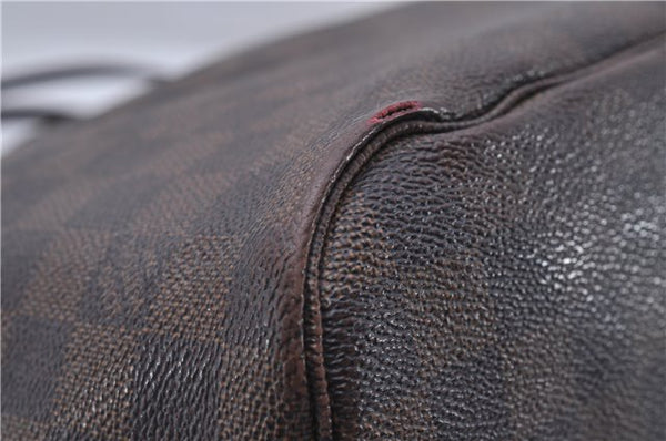 Authentic Louis Vuitton Damier Neverfull MM Shoulder Tote Bag N51105 LV 7521D