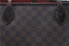 Authentic Louis Vuitton Damier Neverfull MM Shoulder Tote Bag N51105 LV 7521D