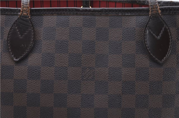 Authentic Louis Vuitton Damier Neverfull MM Shoulder Tote Bag N51105 LV 7521D