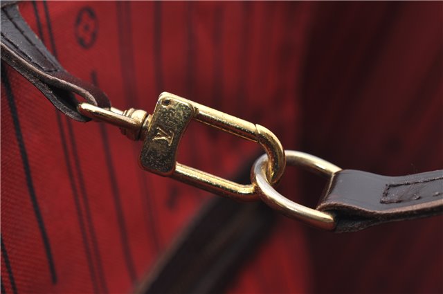 Authentic Louis Vuitton Damier Neverfull MM Shoulder Tote Bag N51105 LV 7521D