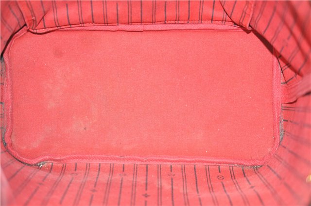 Authentic Louis Vuitton Damier Neverfull MM Shoulder Tote Bag N51105 LV 7521D