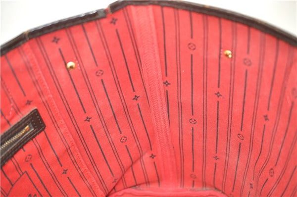 Authentic Louis Vuitton Damier Neverfull MM Shoulder Tote Bag N51105 LV 7521D