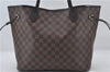 Authentic Louis Vuitton Damier Neverfull MM Shoulder Tote Bag N51105 LV 7565E