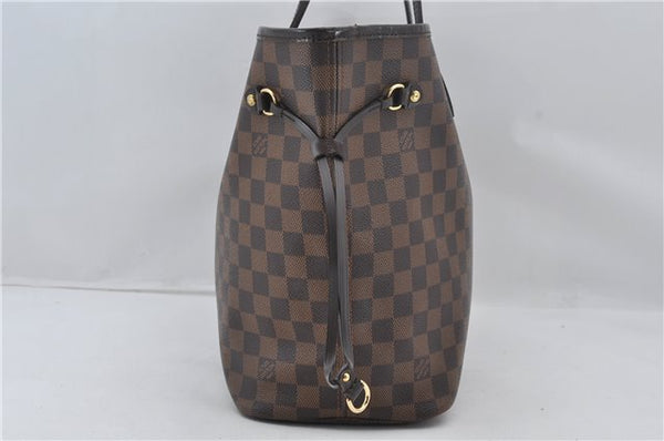 Authentic Louis Vuitton Damier Neverfull MM Shoulder Tote Bag N51105 LV 7565E