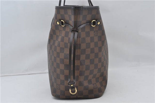 Authentic Louis Vuitton Damier Neverfull MM Shoulder Tote Bag N51105 LV 7565E