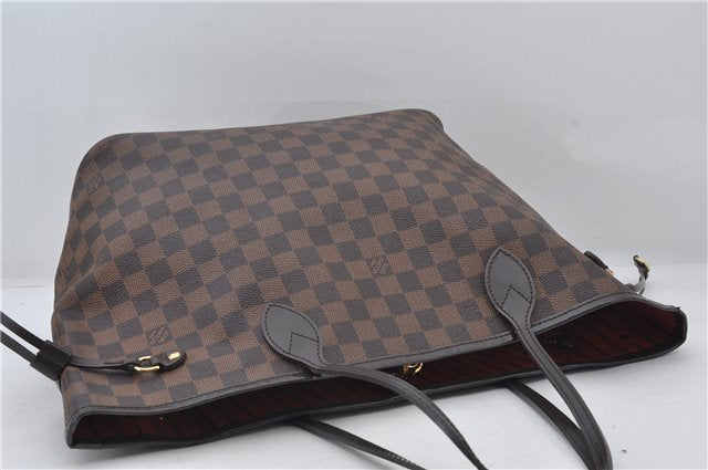 Authentic Louis Vuitton Damier Neverfull MM Shoulder Tote Bag N51105 LV 7565E