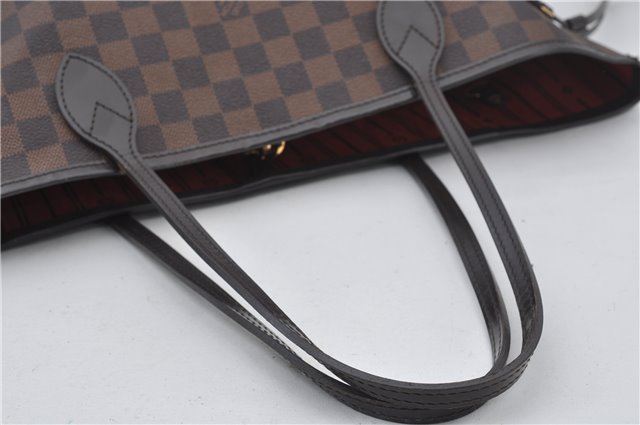 Authentic Louis Vuitton Damier Neverfull MM Shoulder Tote Bag N51105 LV 7565E