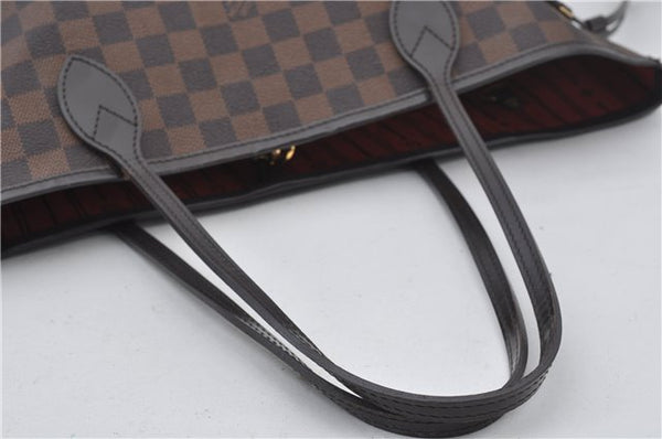 Authentic Louis Vuitton Damier Neverfull MM Shoulder Tote Bag N51105 LV 7565E