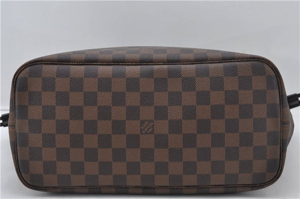Authentic Louis Vuitton Damier Neverfull MM Shoulder Tote Bag N51105 LV 7565E