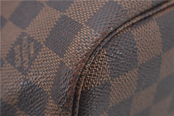 Authentic Louis Vuitton Damier Neverfull MM Shoulder Tote Bag N51105 LV 7565E