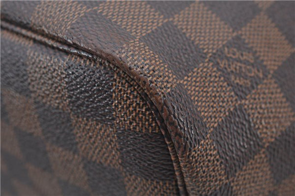 Authentic Louis Vuitton Damier Neverfull MM Shoulder Tote Bag N51105 LV 7565E
