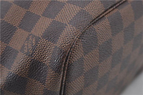 Authentic Louis Vuitton Damier Neverfull MM Shoulder Tote Bag N51105 LV 7565E