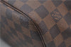 Authentic Louis Vuitton Damier Neverfull MM Shoulder Tote Bag N51105 LV 7565E