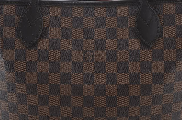Authentic Louis Vuitton Damier Neverfull MM Shoulder Tote Bag N51105 LV 7565E