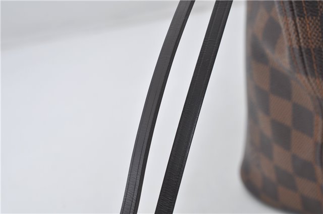 Authentic Louis Vuitton Damier Neverfull MM Shoulder Tote Bag N51105 LV 7565E