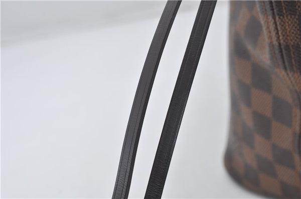 Authentic Louis Vuitton Damier Neverfull MM Shoulder Tote Bag N51105 LV 7565E